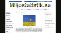 Desktop Screenshot of miljostatistik.se